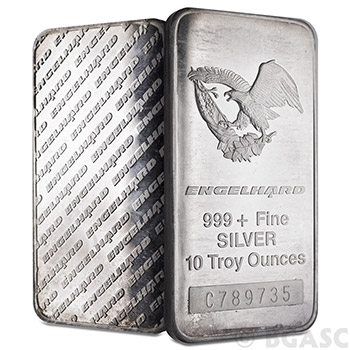 Buy 10 oz Engelhard Silver Bars .999+ Fine (Tall / Eagle) - Special ...