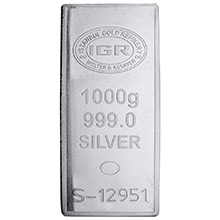 1 Kilo Silver Bar IGR (32.15 troy oz) .999 Fine Bullion Ingot w/ Assay Certificate
