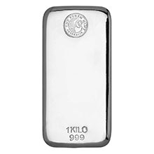 1 Kilo Silver Bar Perth Mint (32.15 troy oz) .999 Fine Bullion Ingot