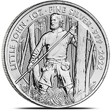 2022 1 oz Silver Great Britain Myths & Legends Bullion Coin - Little John