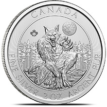 2021 2 oz Silver Canadian Creatures of the North Coin - The Werewolf