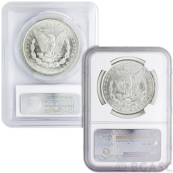 MS64 Graded Morgan Silver Dollars 1878-1904 Silver Coins - Image