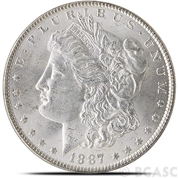 Tube of 20 Uncirculated Pre-1921 Morgan Silver Dollars 1878-1904 Coins - Image