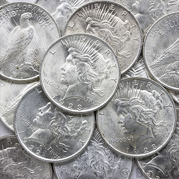 Uncirculated Peace Silver Dollar Silver Coins - Image