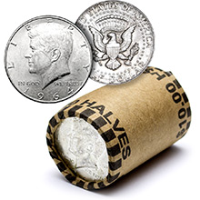 90% Silver Kennedy Half Dollar Roll - 20 Coins 90 Percent Silver