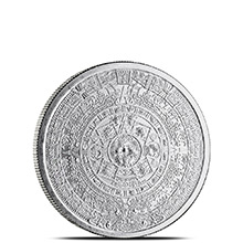 1/10 oz Silver Rounds Aztec Calendar .999 Fine Silver Bullion