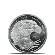 1/10 oz Silver Rounds Eagle Design by GSM Golden State Mint .999 Fine Silver Bullion