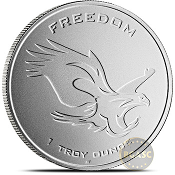 1 oz Silver Rounds Freedom & Liberty Asahi Mint .999 Fine Bullion - Image