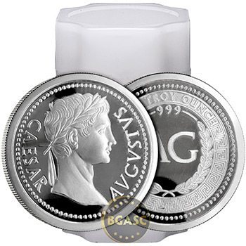 1 oz Silver Rounds Ceasar Augustus .999 Fine Silver Bullion - Image