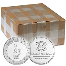 1 oz Silver Rounds Elemetal .999 Fine Silver Bullion Monster Box