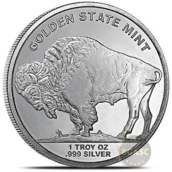 1 oz Silver Rounds Buffalo Indian Design .999 Fine Silver Bullion - Image