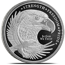 1 oz Silver Rounds Eagle Design by GSM Golden State Mint .999 Fine Silver Bullion