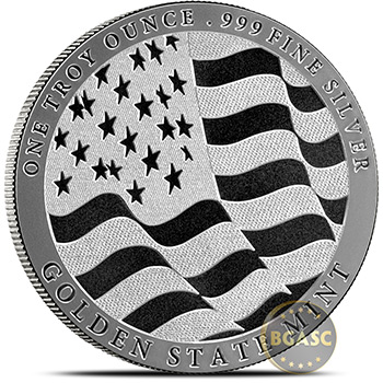 1 oz Silver Rounds Eagle Design by GSM Golden State Mint .999 Fine Silver Bullion - Image