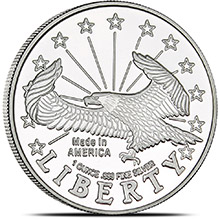 1 oz Silver Rounds SilverTowne Liberty Eagle .999 Fine Silver Bullion