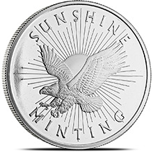 1 oz Silver Rounds Sunshine Minting .999 Fine Silver Bullion