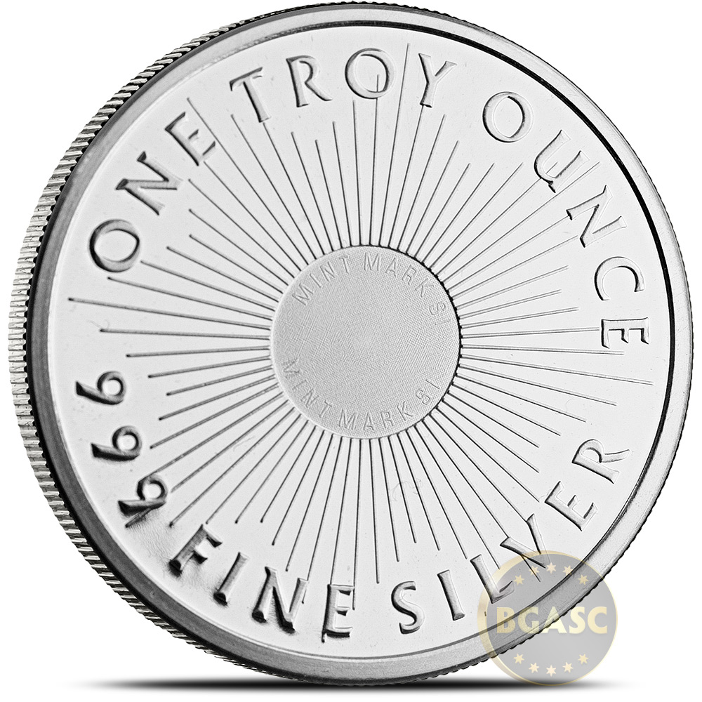 #10 TEN One Ounce 999 BU Silver Rounds SUNSHINE MINT-new with Security Hologram 