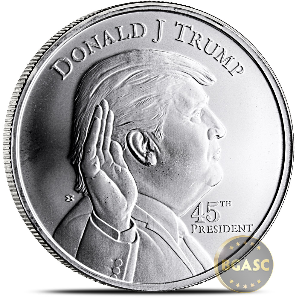 Buy 1 Oz Silver Donald Trump Rounds 999 Fine Silver Coin Buy Gold