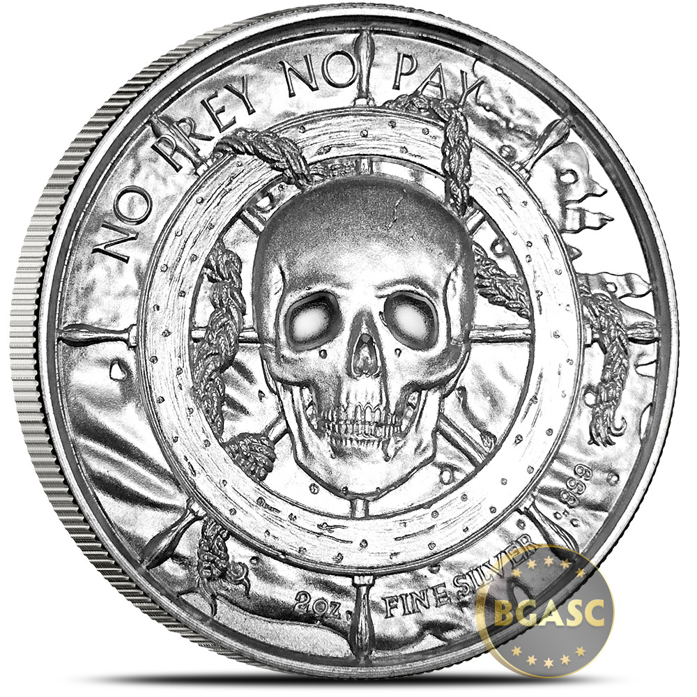 Details about   Elemetal Privateer White Whale 2oz Silver BU 6th in Series 