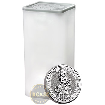 2020 2 oz Silver British Queen's Beasts Bullion Coin - The White Horse of Hanover - Image