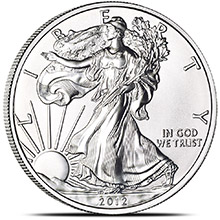2012 1 oz American Silver Eagle Bullion Coin .999 Fine Brilliant Uncirculated