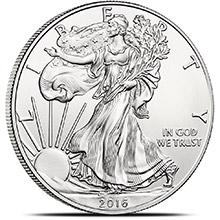 2016 1 oz American Silver Eagle Bullion Coin .999 Fine Brilliant Uncirculated