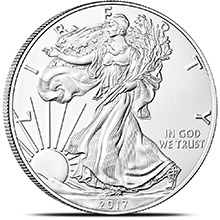 2017 1 oz American Silver Eagle Bullion Coin .999 Fine Brilliant Uncirculated