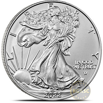 2022 1 oz American Silver Eagle Bullion Coin .999 Fine Brilliant Uncirculated