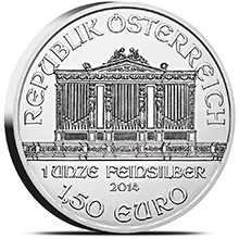1 oz Austrian Silver Philharmonic Bullion Coin .999 Fine - Circulated (Random Year)