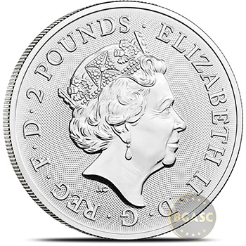 2021 1 oz Silver Great Britain The Royal Arms .999 Fine Bullion Coin BU - Image