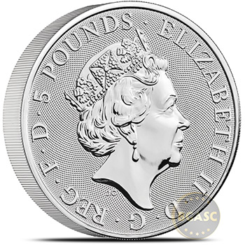 2023 2 oz Silver British Tudor Beasts Bullion Coin - The Yale of Beaufort - Image