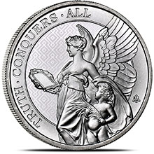 2022 1 oz Silver Queen's Virtues St. Helena Bullion Coin - Truth