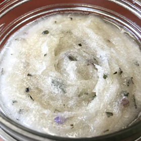 DIY Lavender and Rosemary Sugar Scrub