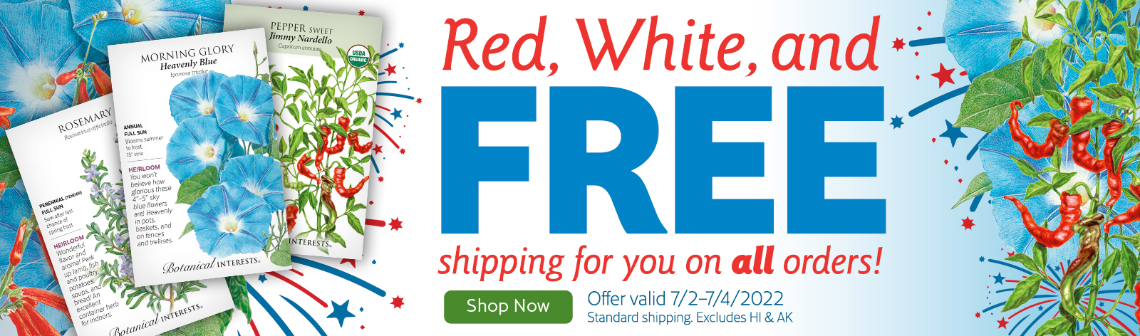 The Fourth of July free shipping promotion