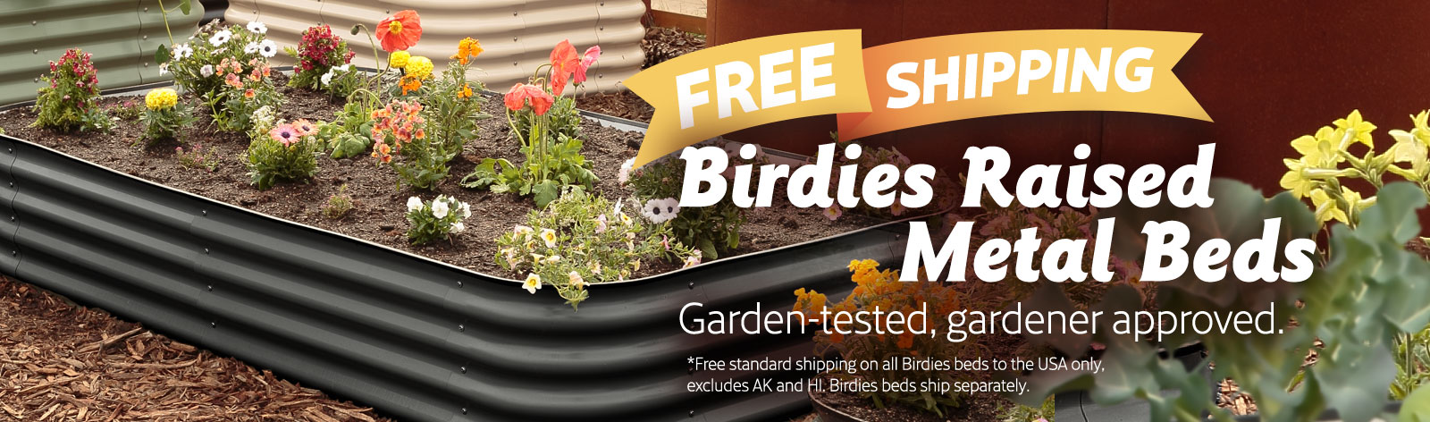 Birdies raised beds free shipping.