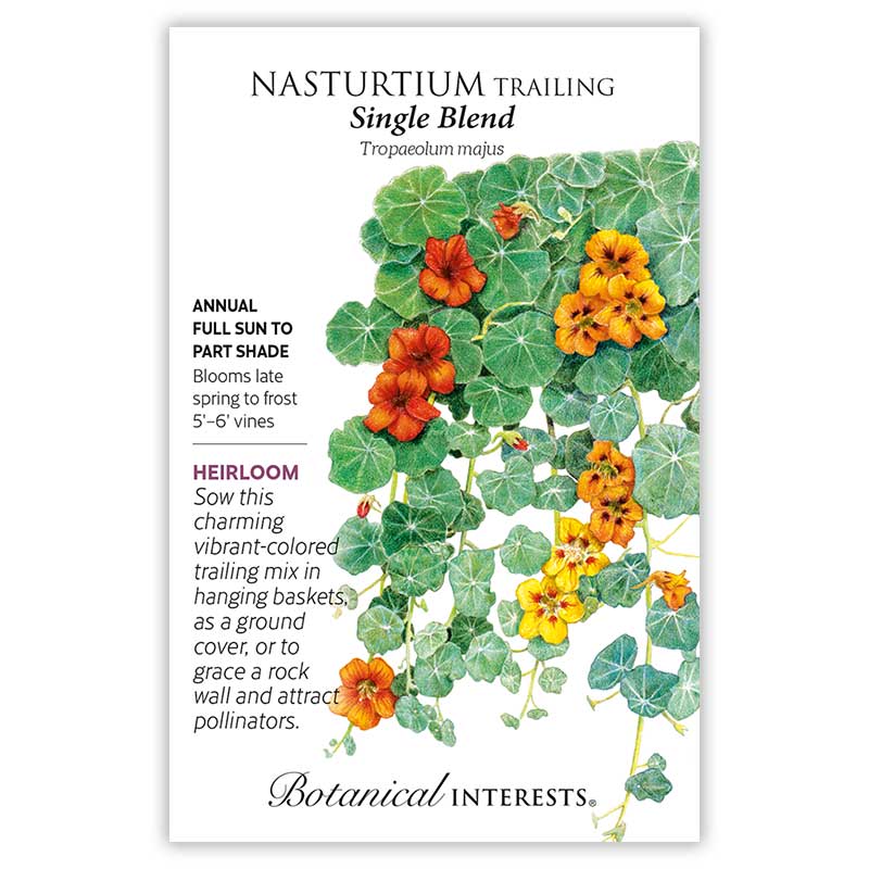 Single Blend Trailing Nasturtium Seeds     view 3