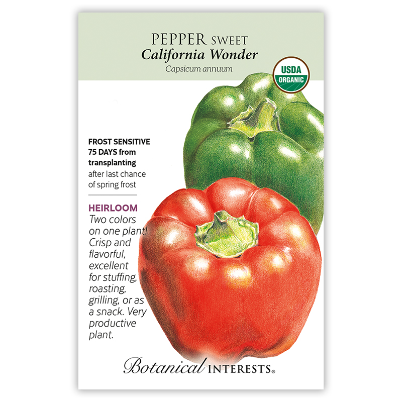 California Wonder Sweet Pepper Seeds    view 3