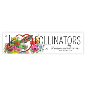I Love Pollinators Bumper Sticker view 1