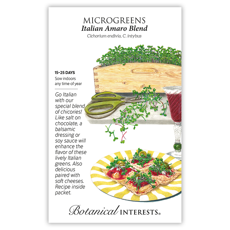 Italian Amaro Blend Microgreens Seeds     view 3