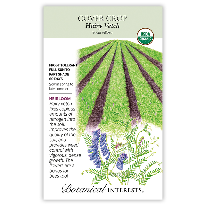 Garden Cover Crop Mix Seeds Blend of Gardening Cover Crop Seeds Hairy Vetch
