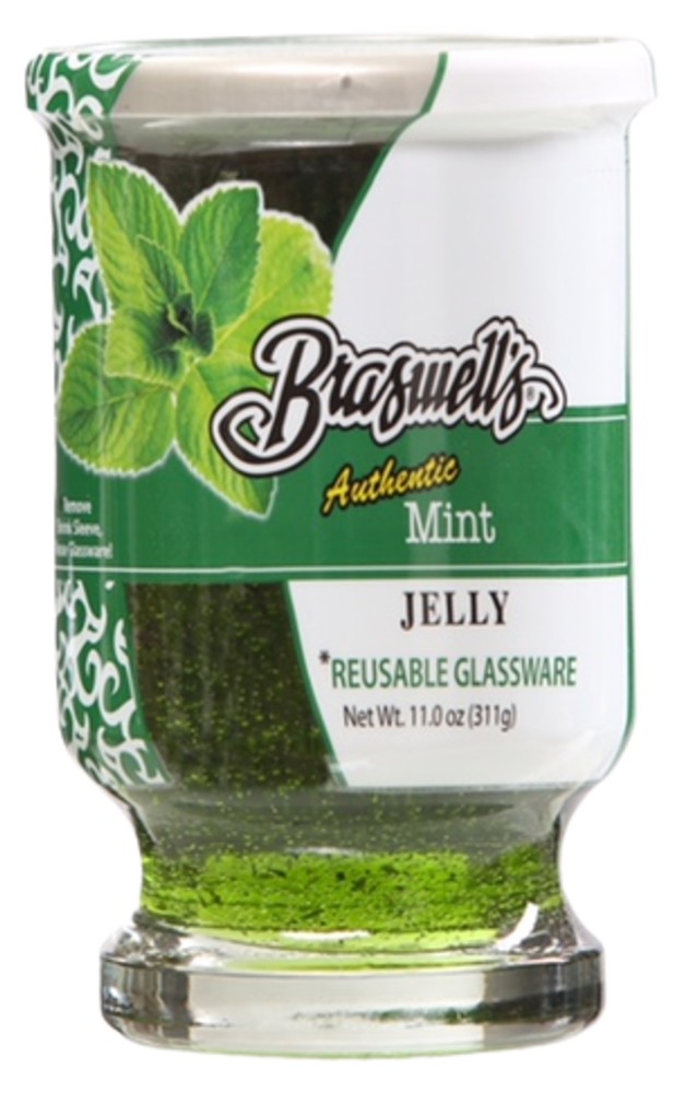 Mint Jelly with Leaves 11 oz (Reusable Glassware)