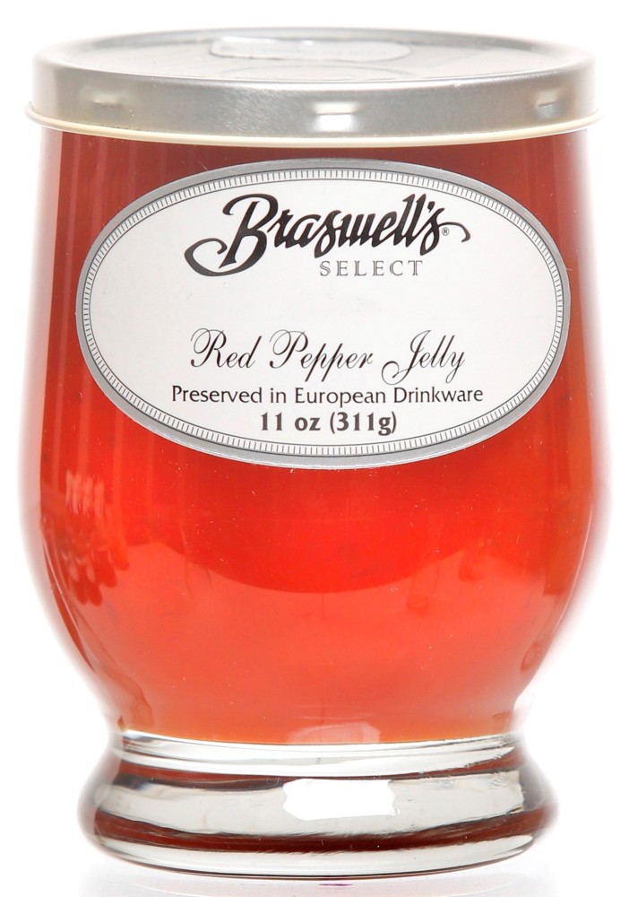 Red Pepper Jelly 11 oz - Footed Glassware