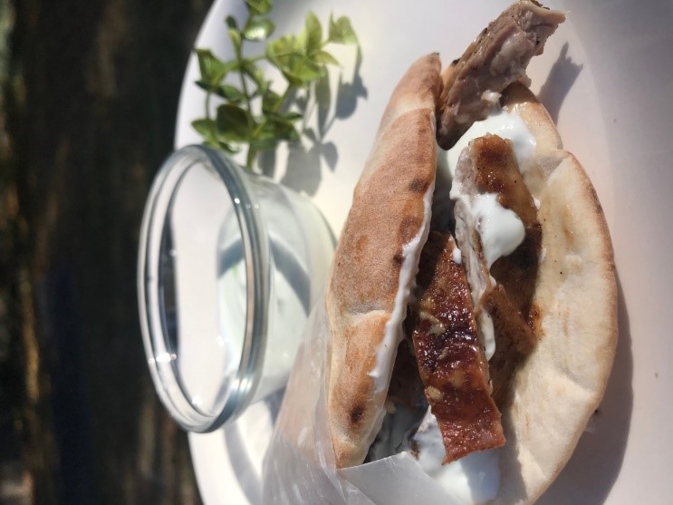 Lamb Gyro with Mint Yogurt