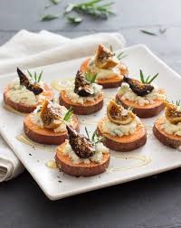 Sweet Potato Toasts with Goat Cheese and Fig