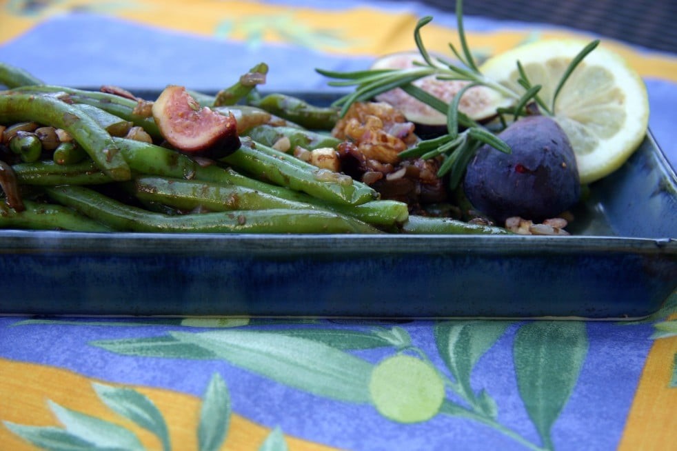 Green Beans with Fig Balsamic Glaze