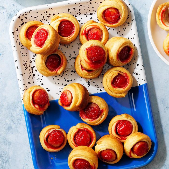 Red Pepper Jelly Hogs in a Blanket