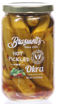 Hot Pickled Okra 14.5 oz
