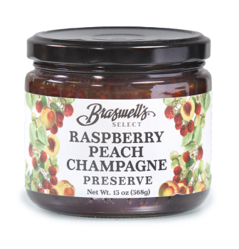 Braswell's Select Raspberry Peach Champagne Preserve 13 oz.