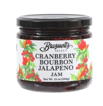 Braswell's Select Cranberry Bourbon Jalapeno Jam 13 oz