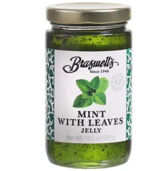 Mint Jelly with Leaves 10.5 oz