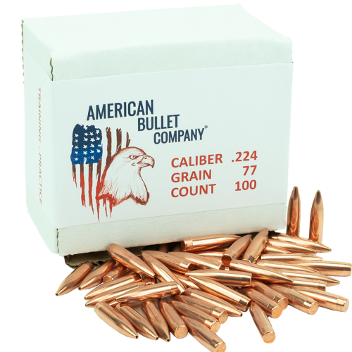 American Bullet Co. Practice Bullets .224 77 Gr HPBT
